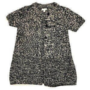 Charter Club Petite Short Sleeve Tunic Cardigan PM